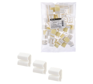 Клипса для кабеля самоклеящаяся тип B 17х20 мм (100шт) TDM