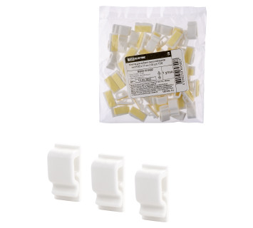 Клипса для кабеля самоклеящаяся тип R 8,5х17 мм (100шт) TDM