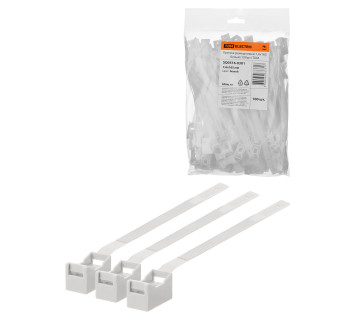 Крепеж ремешковый 7,6х165 белый (100шт) TDM