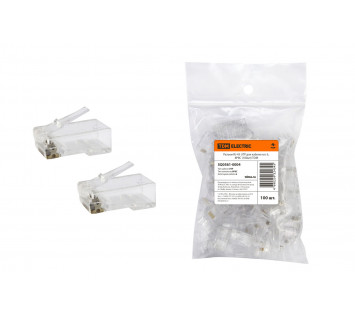 Разъем RJ-45 UTP для кабеля кат. 6, 8P8C (100шт) TDM