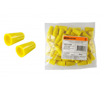 Соединительный изолирующий зажим СИЗ-4 11,0 мм2 желтый (50 шт) TDM