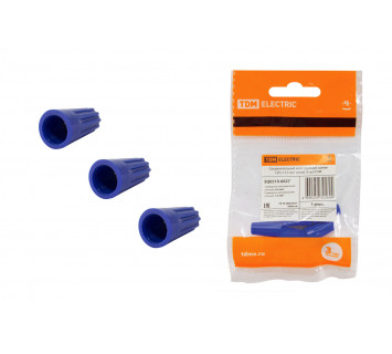 Соединительный изолирующий зажим СИЗ-2 4,5 мм2 синий (5 шт) TDM