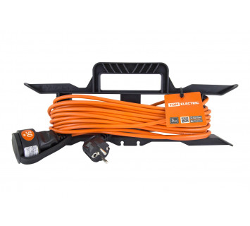 Удлинитель-шнур силовой на рамке УШ10 TDM (штепс. гнездо, 50м ПВС 2х1,0)