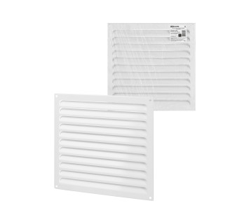 Решетка металл. усиленная 300х300, белая, с покрытием полимерной эмалью, TDM