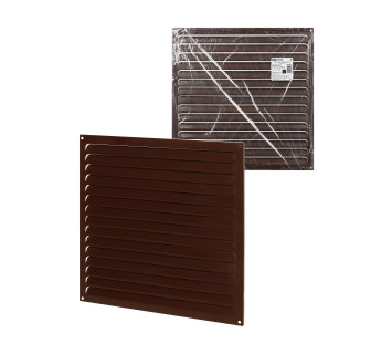 Решетка металл. усиленная 400х400, коричневая, с покрытием полимерной эмалью, TDM