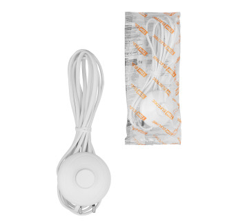 Шнур для БРА с ножным выключателем ШВВП 2х0,5 мм2 3,5 м белый TDM