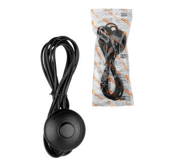 Шнур для БРА с ножным выключателем ШВВП 2х0,5 мм2 3,5 м черный TDM