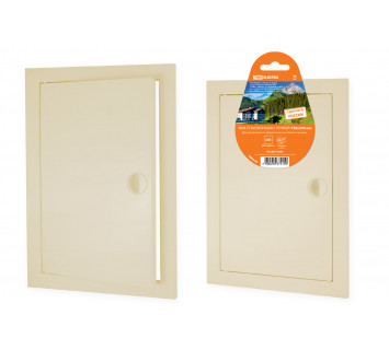 Люк ревизионный с ручкой 150х200, слоновая кость TDM