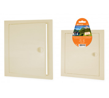 Люк ревизионный с ручкой 200х200, слоновая кость TDM