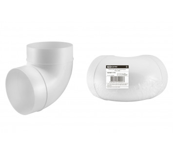 Колено для круглых воздуховодов, D125, TDM