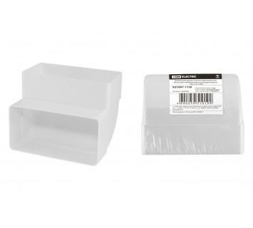 Соединительное колено вертикальное 90 гр. для прямоугольных воздуховодов, 55х110, TDM