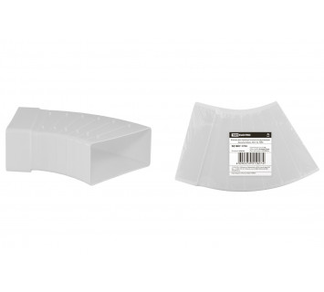 Колено для прямоугольных воздуховодов разноугловое, 55х110, TDM