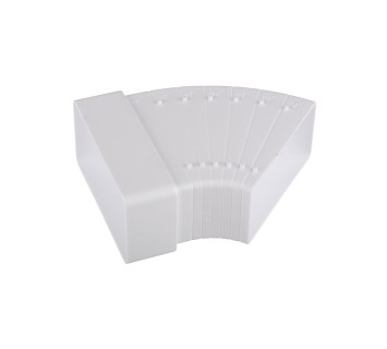 Колено для прямоугольных воздуховодов разноугловое, 60х120, TDM