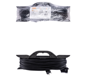 Удлинитель-шнур на рамке силовой народный ПВС 2200 Вт б/з, 40м, штепс. гнездо