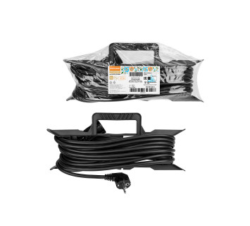 Удлинитель-шнур на рамке силовой народный ПВС 2200 Вт с/з, 40м, штепс. гнездо