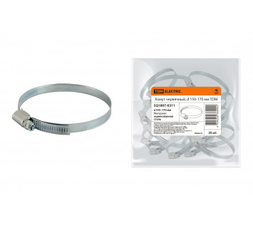 Хомут червячный, d 150-170 мм TDM