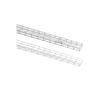 Лоток проволочный 50х150х3000-3,8 мм TDM