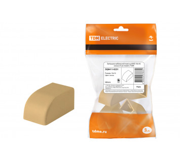 Заглушка кабельной трассы КМЗ 16х16 сосна (4 шт./комп.) TDM