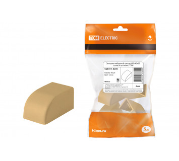 Заглушка кабельной трассы КМЗ 40х25 сосна (4 шт./комп.) TDM