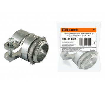 Резьбовой крепёжный элемент РКнХ-38 (наружная резьба и хомут) TDM