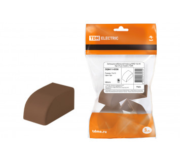 Заглушка кабельной трассы КМЗ 15х10 бук (4 шт./комп.) TDM