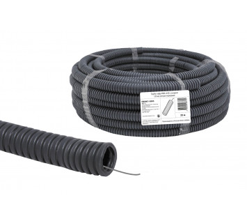 Труба гофрированная ПВХ d 40 с зондом (25 м) легкая Народная