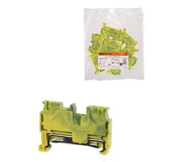 Зажим клеммный безвинтовой ЗКБ PEN быстрого зажима 1,5 мм2 (Ph-C PT 1,5/S-PE) TDM