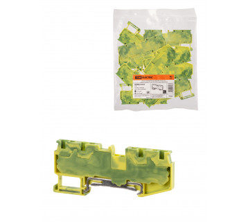 Зажим клеммный безвинтовой ЗКБ PEN быстрого зажима 4 вывода 2,5 мм2 (Ph-C PT 2,5-Q-PE) TDM