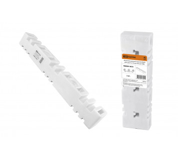 Изолятор шинный плоский ИШП 3П для шин 5 и 10 мм, длина 270 мм, межшинное расстояние 100 мм TDM