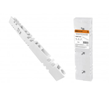 Изолятор шинный плоский ИШП 3П для шин 5 и 10 мм, длина 370 мм, межшинное растояние 125 мм TDM