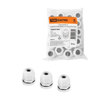 Сальник PG 16 диаметр проводника 10-14 мм IP54 TDM