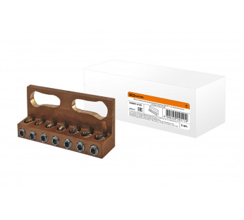 Шина универсальная распределительная ШнУР 2 на плоскую шину 7x16мм2 450 А TDM