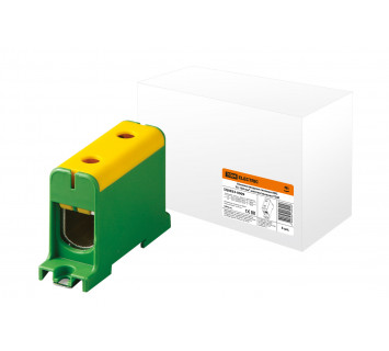 Клемма вводная силовая КВС 35-150 кв.мм. желтая/зеленая TDM
