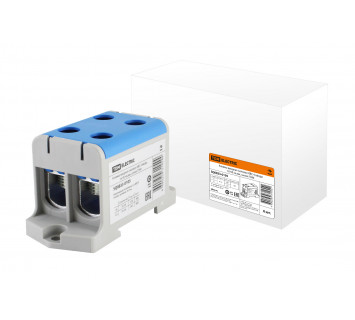 Клемма вводная силовая КВС 4 ввода 16-95 кв.мм. синяя TDM