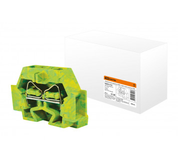 Микроклемма модульная МКМ 1,5мм2 желто-зеленая TDM