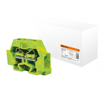 Микроклемма модульная МКМ 4мм2 желто-зеленая TDM