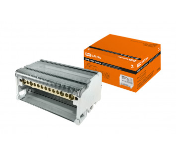 Модульный распределительный блок на DIN-рейку МРБ-125 4П 125А 4х11 групп TDM