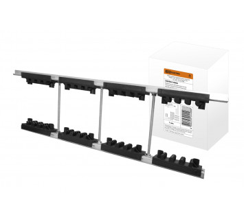 Набор шинных держателей и крепежа НШД 3/10 T для 3Р системы шин 30-120 x 10 мм TDM