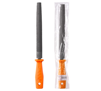 Рашпиль полукруглый длина 200 мм, пластиковая рукоятка 