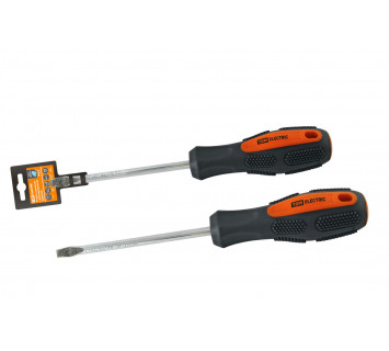 Отвертка шлицевая двухкомпонентная, CR-V тип SL3.0x75, серия 