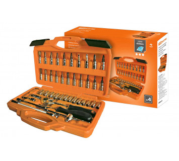 Набор инструментов универсальный №4, 46 позиций, CR-V сталь 