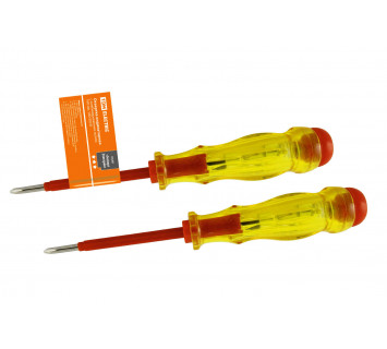 Отвертка-пробник (индикатор) с комбинированным жалом 160 мм, 