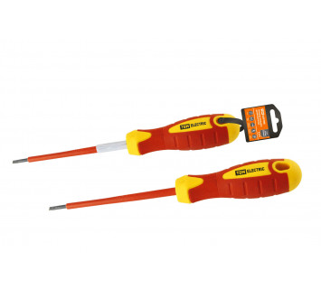 Отвертка шлицевая диэлектрическая тип SL4x100, серия «ЭкспертЭлектрик»  TDM