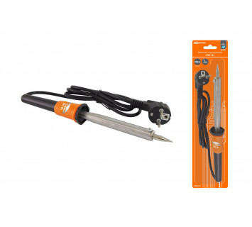 Паяльник ПЭК-105, 105 Вт, 230В, керам. ТЭН, долговечное жало с заземл., прорезин. ручка, 