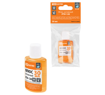 Флюс активный ЛТИ-120, кислотный, 30 мл, дозатор, инд. упаковка, серия 