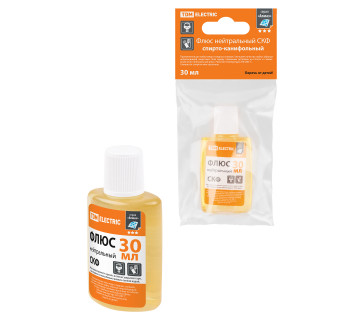 Флюс нейтральный СКФ, спирто-канифольный, 30 мл, дозатор, инд. упаковка, серия 