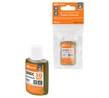 Флюс активный ТАГС, глицерин-анилиновый, 30 мл, дозатор, инд. упаковка, серия 