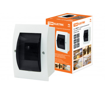 Бокс ЩРВ-П-3 модуля встраиваемый пластик IP41 TDM