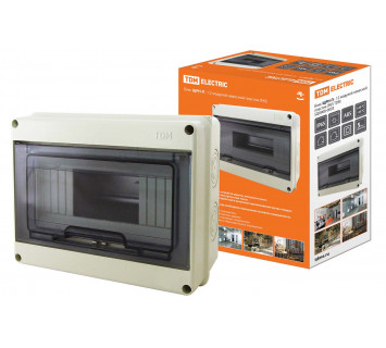 Бокс ЩРН-П-12 модулей навесной пластик IP65 TDM