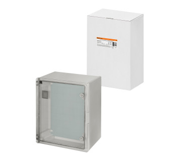 Бокс пластиковый ЩМП-0-10, прозр. крышка, ABS, IP65, от -45 до +75 °С, навесной, (500x350x220) TDM